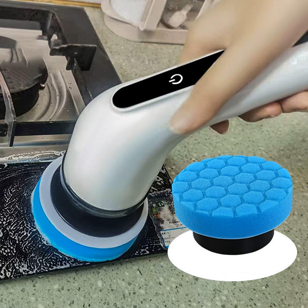 Cepillo Eléctrico Giratorio Recargable con 9 Accesorios para una Limpieza Profunda