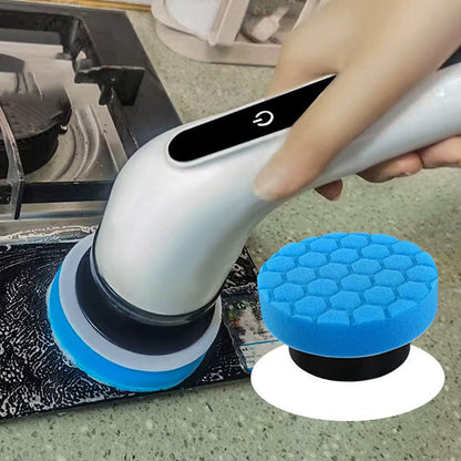 Cepillo Eléctrico Giratorio Recargable con 9 Accesorios para una Limpieza Profunda